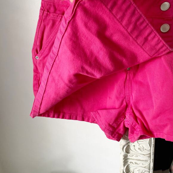 Zara Asymmetrical Button Front Denim Skort - Picture 8 of 16